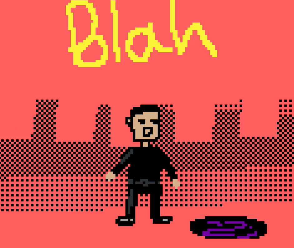 A pixel animation